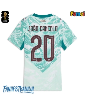 Portugalia Joao Cancelo #20 Echipament de Fotbal Replică Mondial 2026 Femei Deplasare